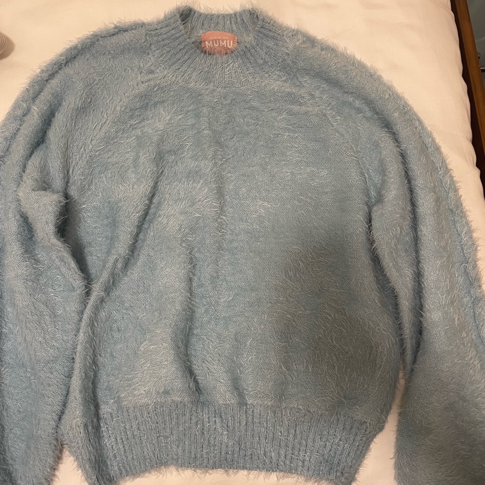 Blue sweater top